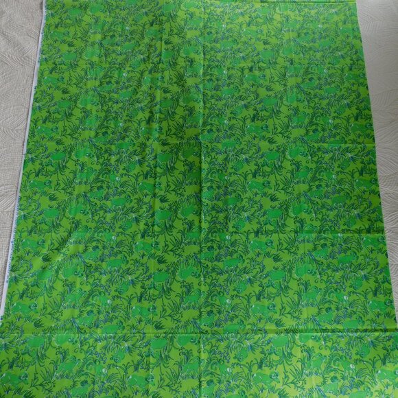 VTG Randy Lees by Zuzek Key West Hand Print fabric big horn sheep material 1 yd - Picture 8 of 16